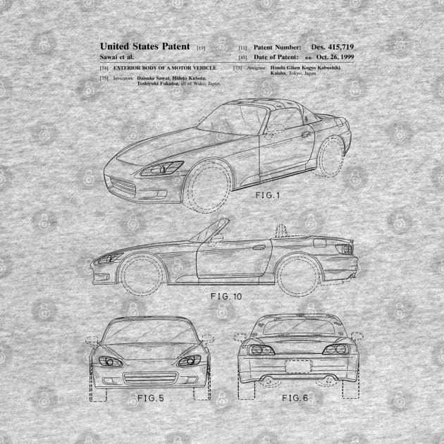 Honda S2000 Patent Black by Luve